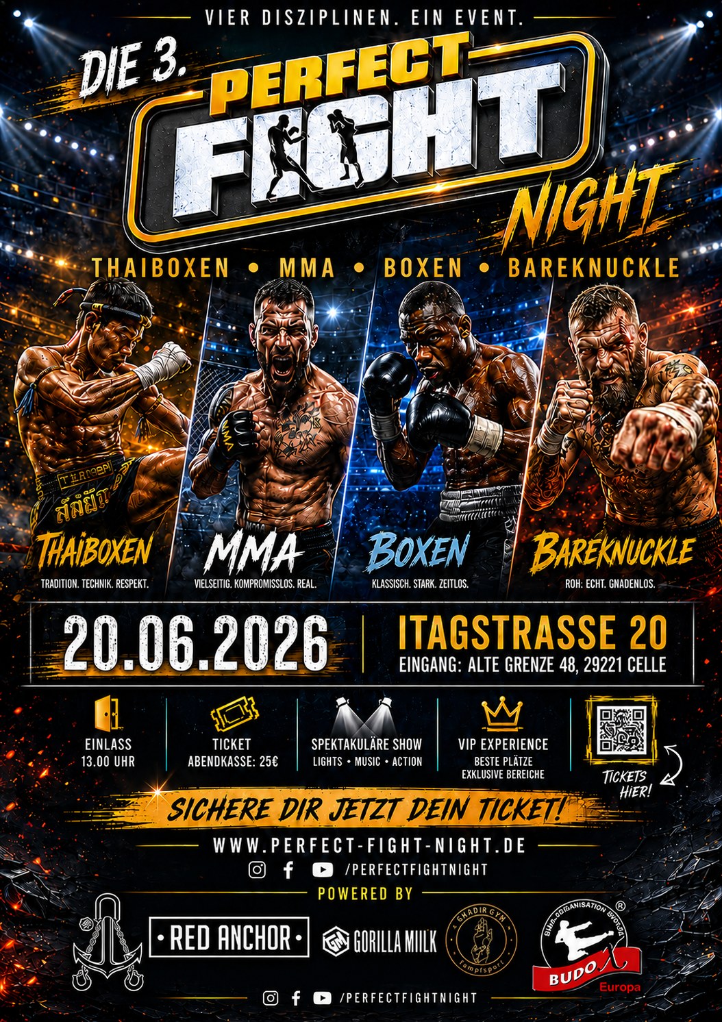 Perfect Fight Night Chapter III — offizielles Eventplakat